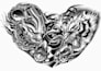 draw high detail black and grey tattoo design with realistic shading